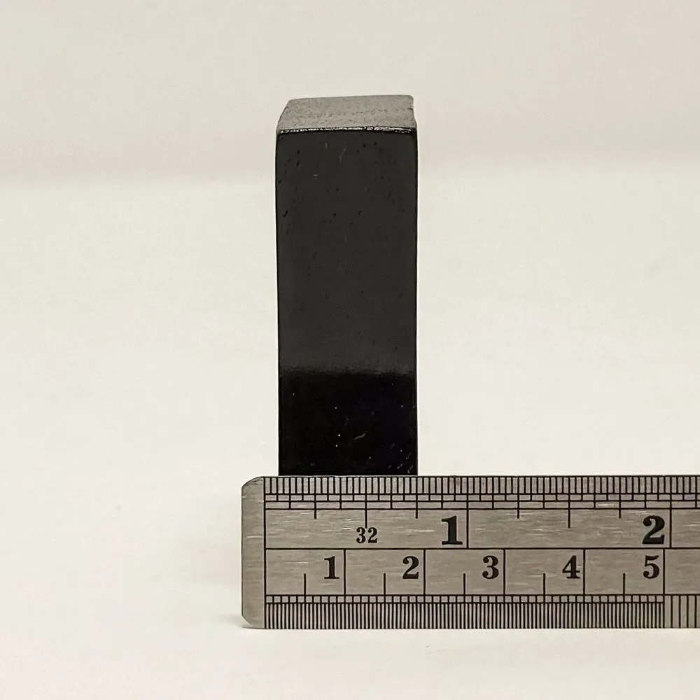West Elm Dark Wood Napkin Rings Set of 4 Modern Square Table Decor
